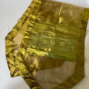 Olive green table runner 50”x16”